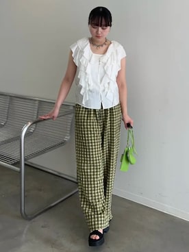 「MAISON SPECIAL（メゾンスペシャル）のアイテム（その他パンツ）」を使った、MAISON SPECIALさん（レディース・158cm）の夏コーディネート