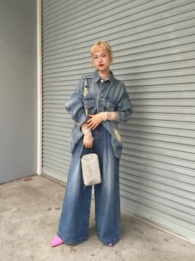 Crash Denim Blouson/クラッシュデニムブルゾン【MAISON SPECIAL