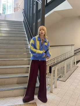 「アイテム（スウェットパンツ）」を使った、MAISON SPECIALさん（レディース・156cm）の夏コーディネート