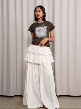 「MAISON SPECIAL（メゾンスペシャル）の【2026SUMMER PRE-ORDER】SERENDIPTY T-Shirt/SERENDIPTY Tシャツ（Tシャツ/カットソー、ブラック系）」を使った、MAISON SPECIALさん（メンズ・168cm）の春コーディネート