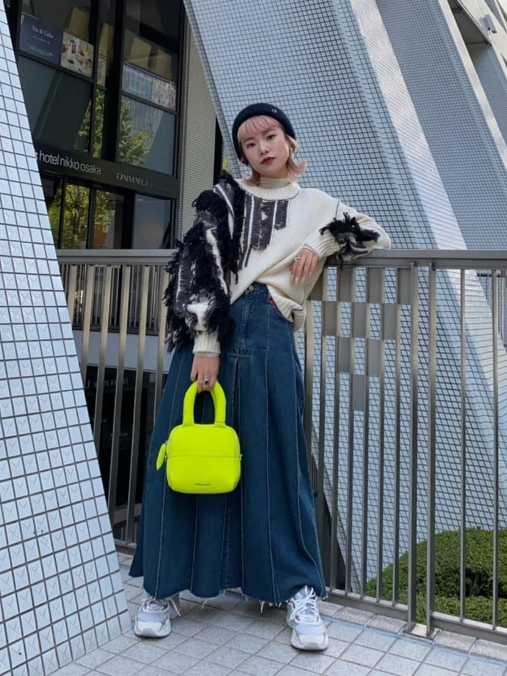 Pleated Denim Skirt /プリーツデニムスカート【MAISON SPECIAL/メゾン 