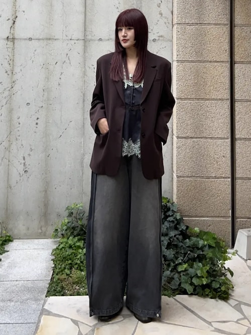 PRE-ORDER】Side-Tuck Cocoon Denim Pants/サイドタックコクーンデニム