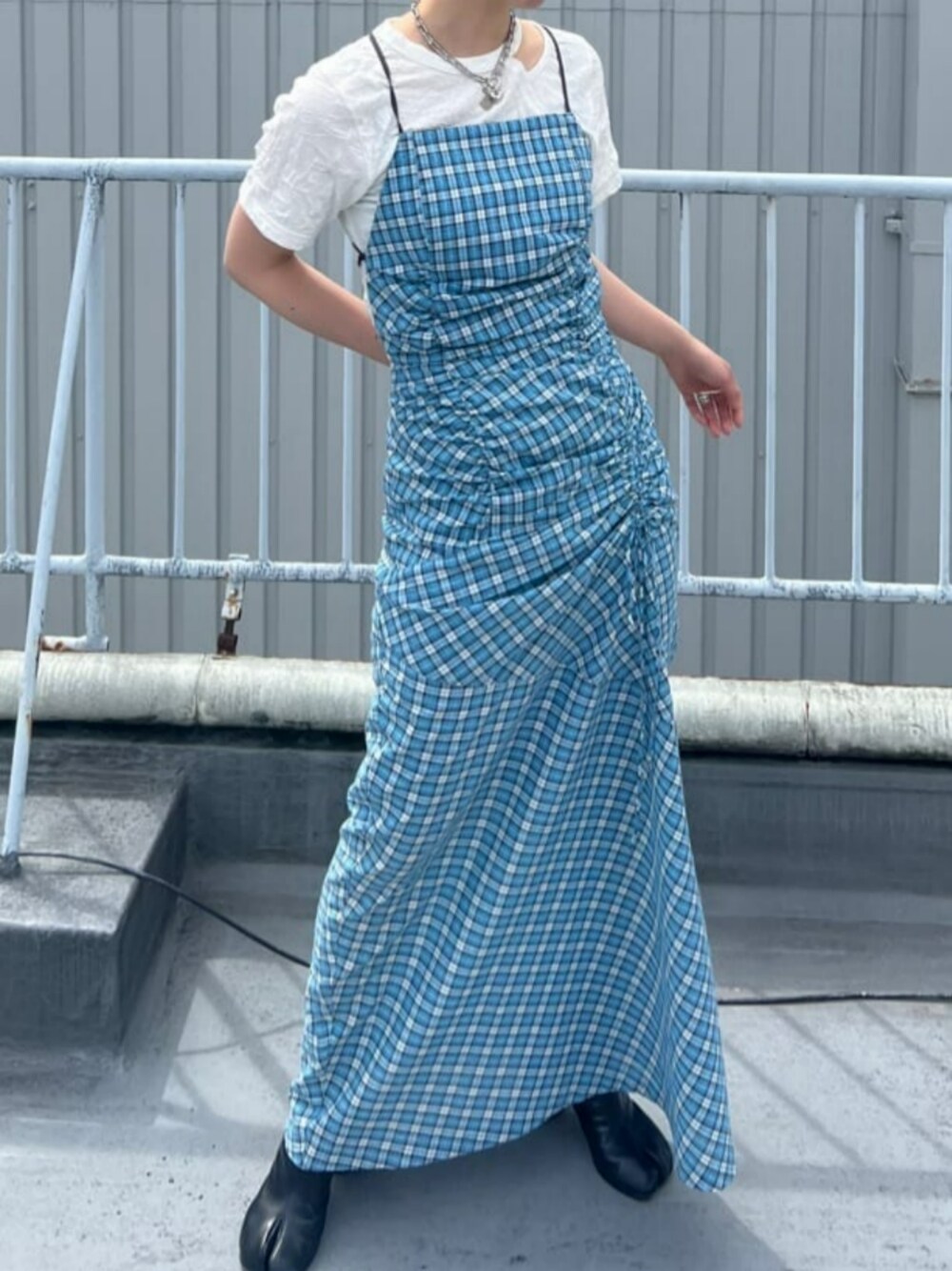 Checked Maxidresses/チェックマキシワンピース【MAISON SPECIAL