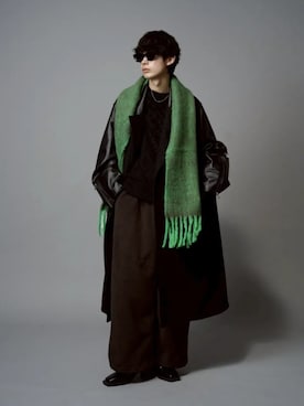 「アイテム（トレンチコート）」を使った、MAISON SPECIALさん（メンズ・176cm）の秋コーディネート