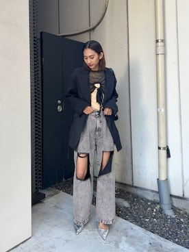 Sheer Over Size Jacket/シアーオーバージャケット【MAISON SPECIAL