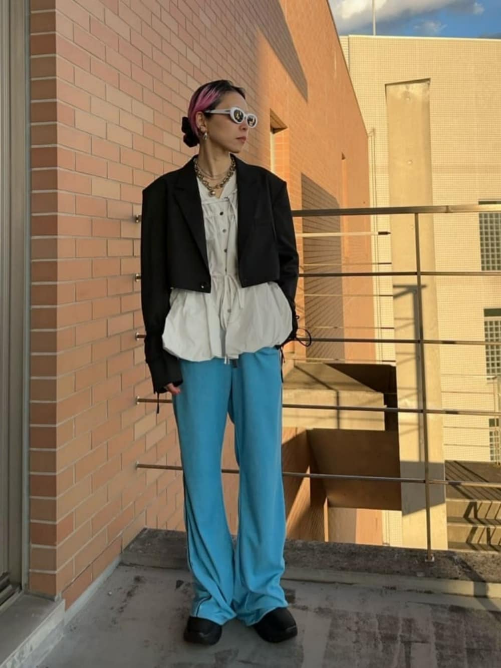 Multiway Taffeta Blouse/マルチウェイタフタブラウス【MAISON