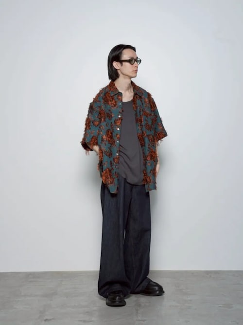 《UNISEX》12.5oz Rigid Denim Prime-Wide Pants/12.5ozリジットデニムプライムワイドパンツ【MAISON SPECIAL/メゾンスペシャル】