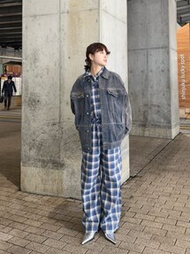 MAISON SPECIAL（メゾンスペシャル）の「Oversize Flocking Denim