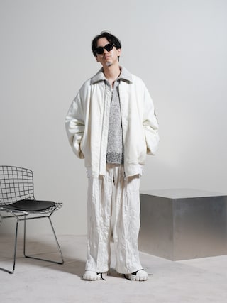 MAISON SPECIAL ホワイト MA-1ジャケット MAISON SPECIAL ma1 ma-1 「UNISEX」「Italian Dead Stock