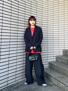Side Zip Double Breasted Jacket/サイドジップダブルブレス