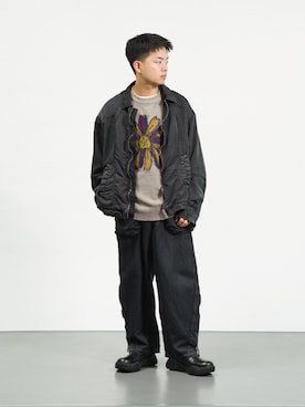 「MAISON SPECIAL（メゾンスペシャル）のアイテム（ジャケット/アウター）」を使った、MAISON SPECIALさん（メンズ・169cm）の冬コーディネート