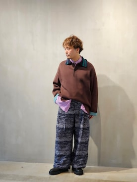 「MAISON SPECIAL（メゾンスペシャル）のアイテム（パンツ）」を使った、MAISON SPECIALさん（メンズ・168cm）の夏コーディネート