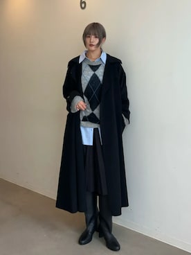 「アイテム（その他アウター）」を使った、MAISON SPECIALさん（レディース・171cm）の秋コーディネート