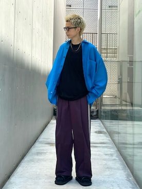 「MAISON SPECIAL（メゾンスペシャル）のアイテム（サンダル）」を使った、MAISON SPECIALさん（メンズ・177cm）の夏コーディネート