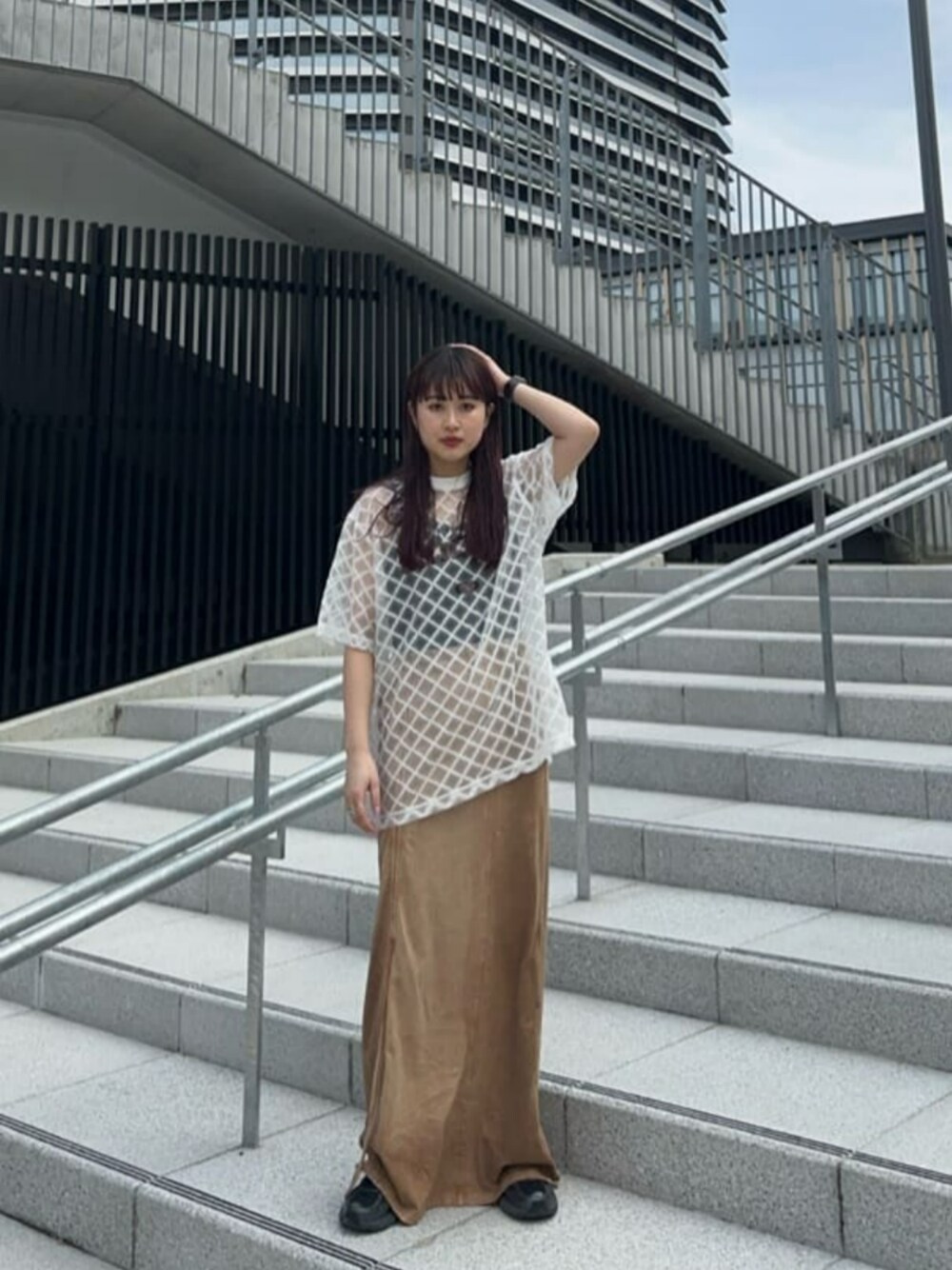 Chemical Wash Spray Trim Skirt/ケミカルウォッシュスプレートリム