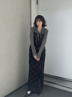 「アイテム（パーカー）」を使った、MAISON SPECIALさん（レディース・158cm）の夏コーディネート