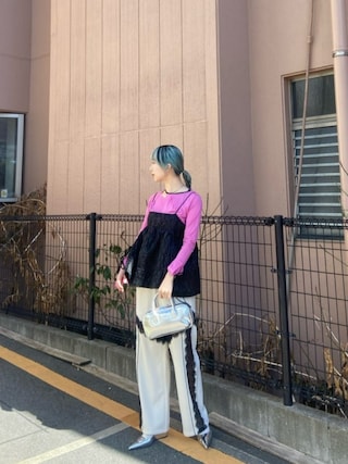 トップス Lace Docking Jersey Pants MAISON SPECIAL 1711164103_320.jpg