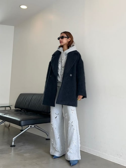 MAISON SPECIAL スラッシュカットスウェットフーディー ブラック MAISON SPECIAL（メゾンスペシャル）の「Slash Cut Design Sweat