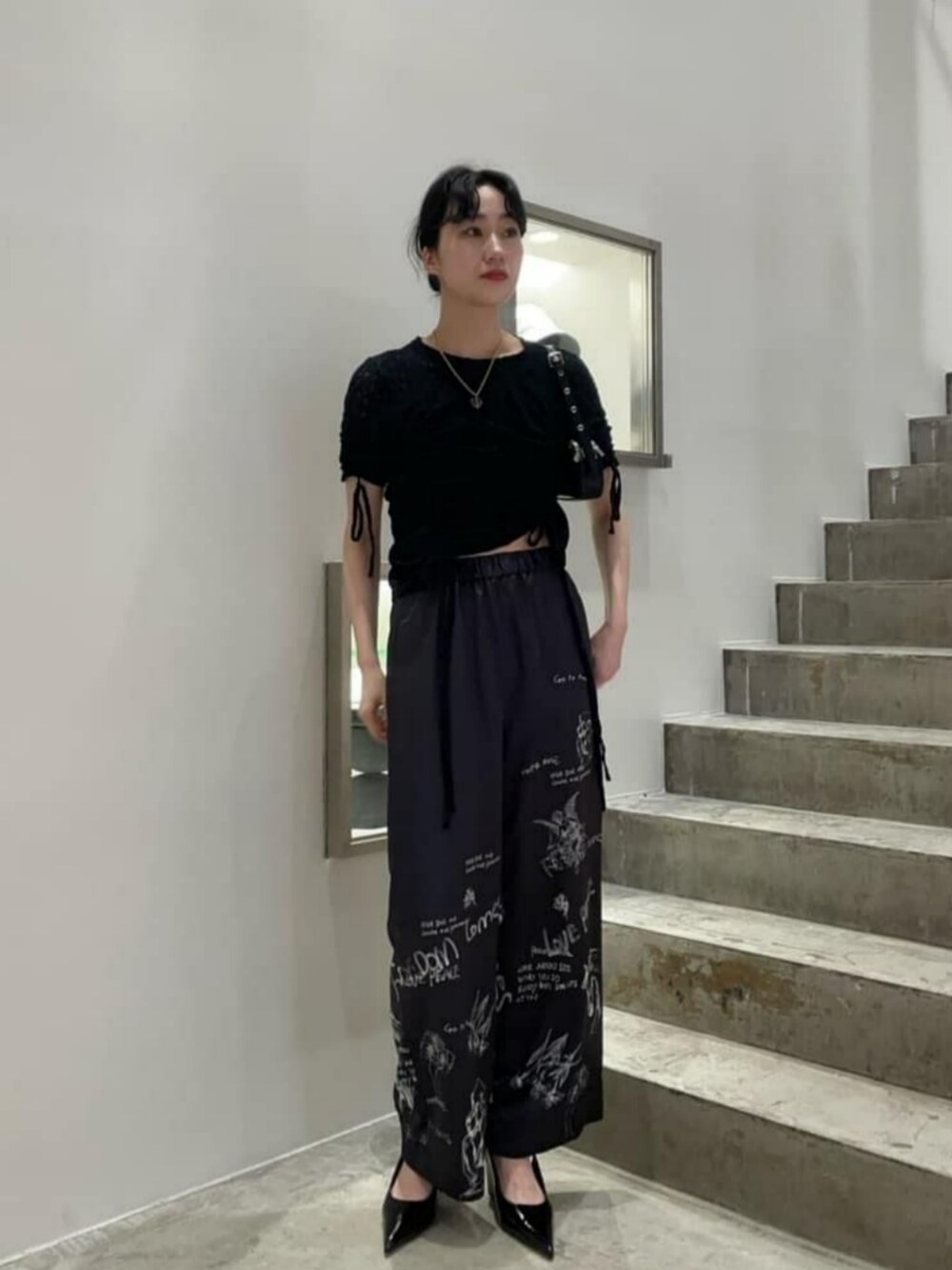 MAISON SPECIAL（メゾンスペシャル）の「Drawing Print Easy Pants