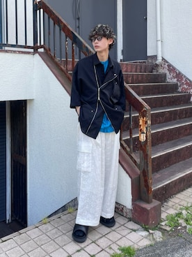 MAISON SPECIALさん(メンズ・176cm)の夏コーディネート