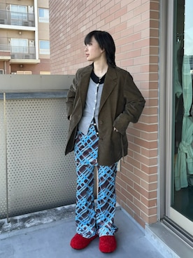 「アイテム（テーラードジャケット）」を使った、MAISON SPECIALさん（レディース・163cm）の夏コーディネート