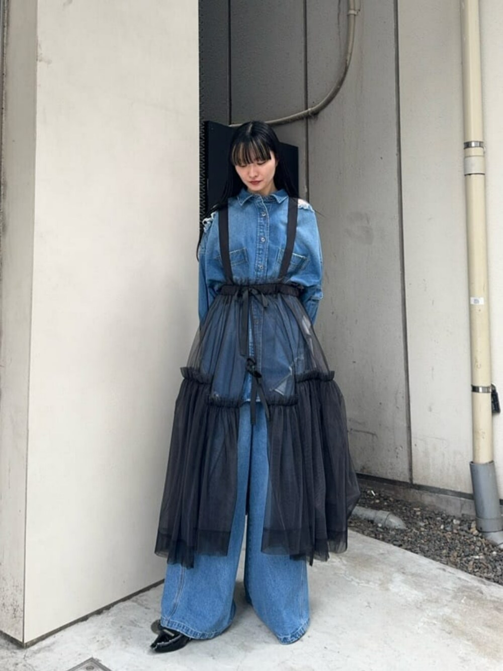 Suspender Tulle Skirt/サスペンダーチュールスカート【MAISON SPECIAL