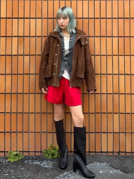「MAISON SPECIAL（メゾンスペシャル）のアイテム（ブーツ）」を使った、MAISON SPECIALさん（レディース・170cm）の夏コーディネート
