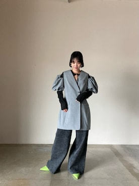 MAISON SPECIALさんの「2way Shirring Bolero/2WAYシャーリングボレロ【MAISON SPECIAL/メゾンスペシャル】」を使ったコーディネート