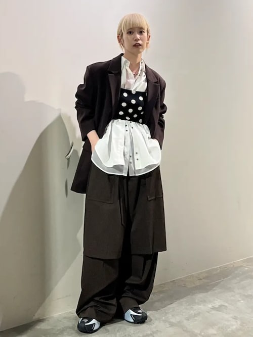 PRE-ORDER】Cup-in Dot Bodysuit/カップインドットボディースーツ