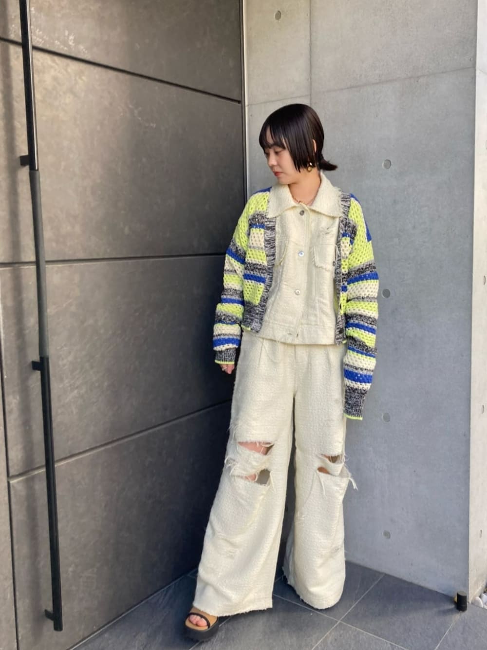 MAISON SPECIAL（メゾンスペシャル）の「Stretch Cut Off Sandals