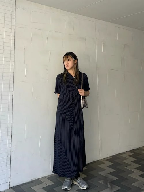 ワンピース MAISON MARGIELA POLO MIDI DRESS Maison Margiela Mixed-Media Silk Midi Polo Dress - Bergdorf