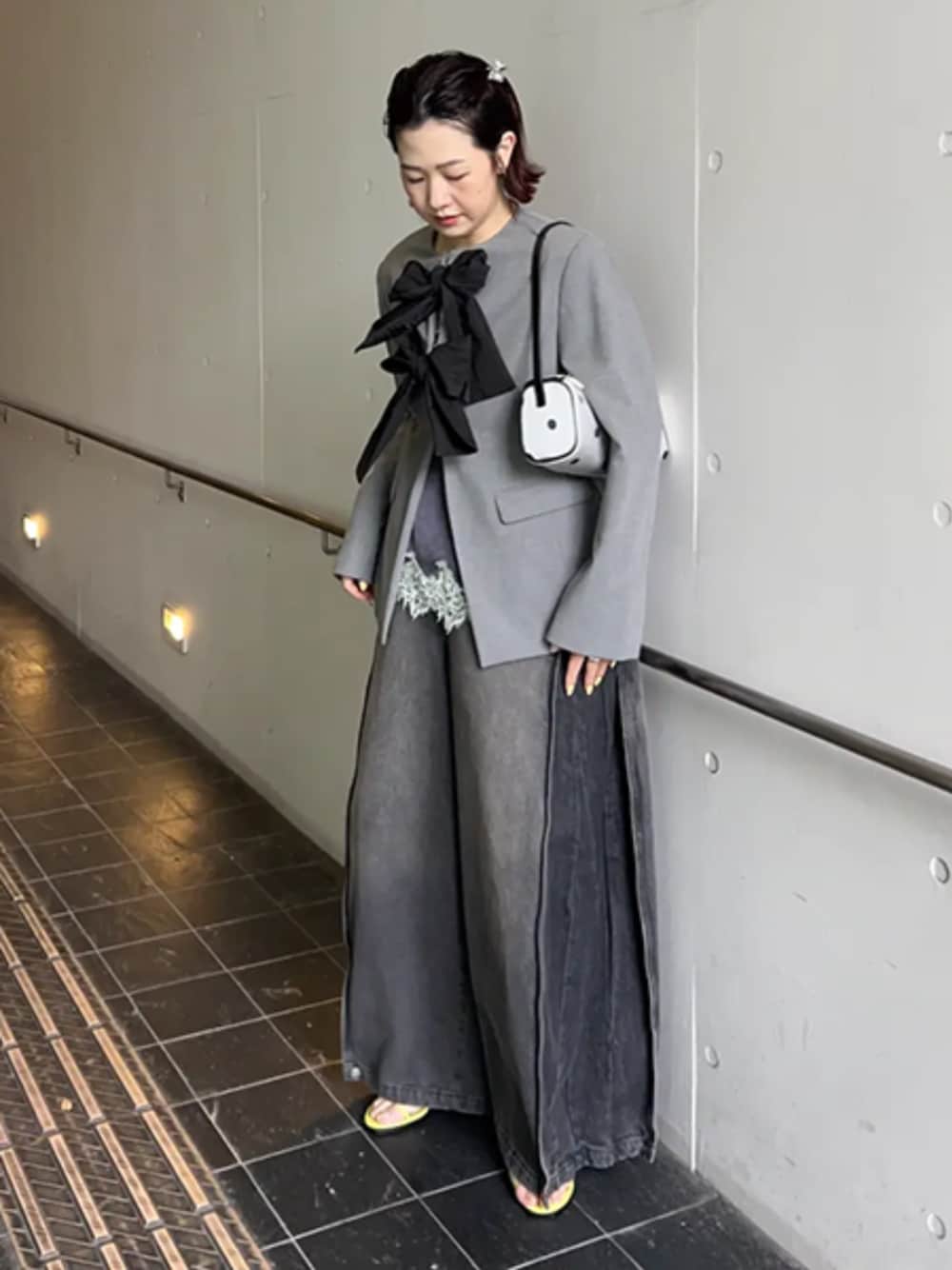 MAISON SPECIAL（メゾンスペシャル）の「No-Collar 2WAY Ribbon Jacket