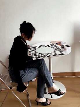 「基础款」｜「アイテム（パンツ）」を使った、Vaporwaveさん（レディース・164cm）の秋コーディネート