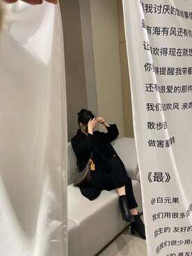 「日系极简」｜「アイテム（ダウンジャケット/コート）」を使った、Vaporwaveさん（レディース・164cm）の秋コーディネート
