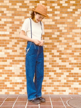 「Ruben（ルーベン）のアイテム」を使った、polcadotさん（レディース・163cm）の夏コーディネート
