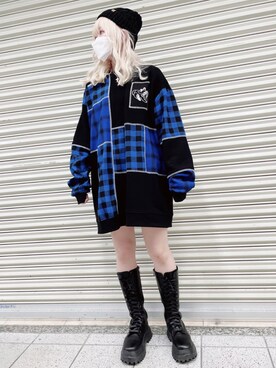 「Ruben（ルーベン）のアイテム」を使った、polcadotさん（レディース・155cm）の冬コーディネート