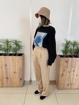 「レディース」｜「アイテム（その他）」を使った、polcadotさん（レディース・153cm）の冬コーディネート
