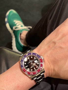 「ROLEX（ロレックス）のアイテム」を使った、ポ メ 男 ち ゃ ん 🐶さん（メンズ・176cm）の夏コーディネート