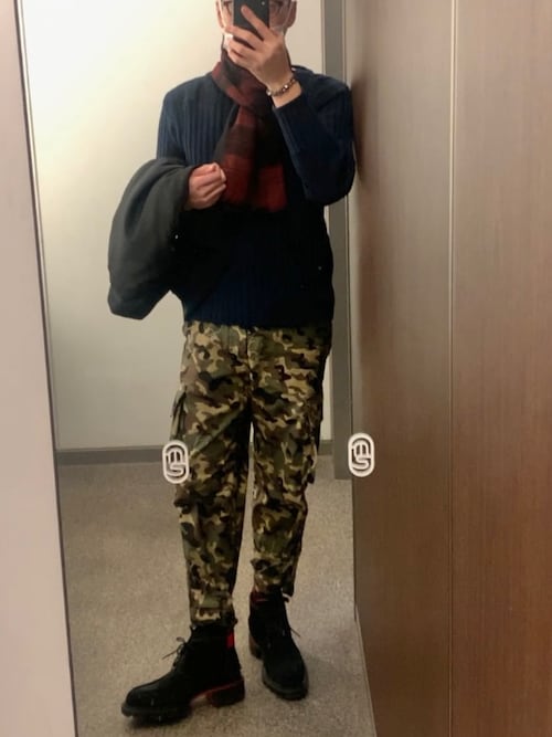 ドゥロワー迷彩カーゴパンツ