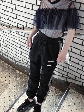 「VINTAGE（ヴィンテージ）のアイテム（タンクトップ）」を使った、nico0101sayonaraさん（レディース・156cm）の夏コーディネート