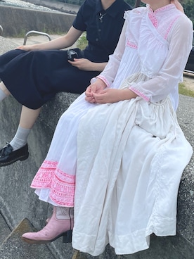 「ヴィンテージワンピース」｜nico0101sayonaraさん（レディース・156cm）の秋コーディネート