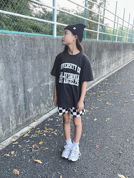 「NEW BALANCE（ニューバランス）の<New Balance (ニューバランス)>ML408 スニーカー（スニーカー）」を使った、バニージョイ☆さん（キッズ・145cm）の秋コーディネート