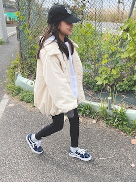 「tiptop（ティップトップ）のアイテム」を使った、バニージョイ☆さん（キッズ・145cm）の冬コーディネート
