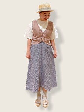 お芋ちゃん🐔🍠さん（レディース・160cm）の夏コーディネート