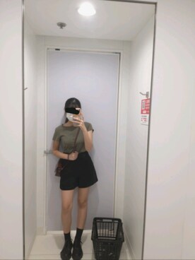 「NOのアイテム（トップス）」を使った、Ykikkioさん（レディース・157cm）の夏コーディネート