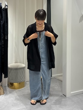 「アイテム（ジャケット/アウター）」を使った、hidemiさん（レディース・155cm）の夏コーディネート