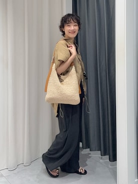 「DouDou（ドゥドゥ）のアイテム（アクセサリー）」を使った、hidemiさん（レディース・155cm）の夏コーディネート