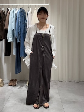 「DouDou（ドゥドゥ）のアイテム（ワンピース）」を使った、hidemiさん（レディース・155cm）の夏コーディネート
