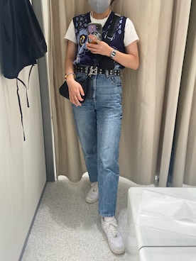 「沖縄」｜「アイテム（腕時計）」を使った、なりさん（レディース・165cm）の夏コーディネート