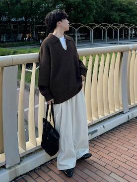 「アイテム（パンツ）」を使った、りょうさん（メンズ・165cm・20代）の秋コーディネート